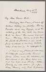 Letter to Catherine Gansevoort