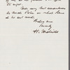 Letter to Susan Lansing Gansevoort
