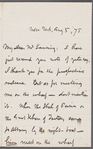 Letter to Abraham Lansing