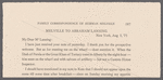 Letter to Catherine Gansevoort Lansing