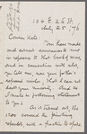 Letter to Catherine Gansevoort Lansing