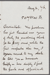 Letter to Catherine Gansevoort Lansing