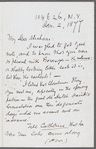 Letter to Abraham Lansing