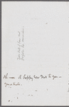 Letter to Abraham Lansing