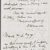 Letter to Catherine Gansevoort Lansing