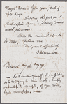 Letter to Catherine Gansevoort Lansing