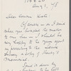 Letter to Catherine Gansevoort Lansing