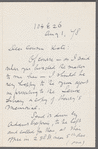 Letter to Catherine Gansevoort Lansing