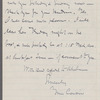 Letter to Catherine Gansevoort Lansing
