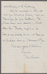 Letter to Catherine Gansevoort Lansing