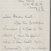 Letter to Catherine Gansevoort Lansing