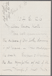 Letter to Catherine Gansevoort Lansing