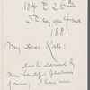 Letter to Catherine Melville Hoadley