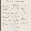 Letter to Catherine Melville Hoadley