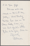 Letter to Catherine Melville Hoadley