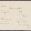 Receipt from Gansevoort Melville on behalf of Herman Melville to Isaiah Townsend for payment for three caps