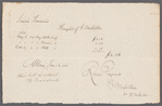 Receipt from Gansevoort Melville on behalf of Herman Melville to Isaiah Townsend for payment for three caps
