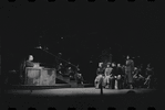 Louis Guss [left], Mary Louise Wilson [right] and ensemble in the stage production Flora, the Red Menace