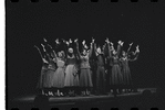 Cathryn Damon, Mary Louise Wilson, Bob Dishy, Liza Minnelli [center] and ensemble in the stage production Flora, the Red Menace