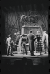 Louis Guss [left] and ensemble in the stage production Flora, the Red Menace