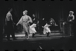 Cathryn Damon [left] and ensemble in the stage production Flora, the Red Menace