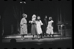 Cathryn Damon, Dortha Duckworth [left] and ensemble in the stage production Flora, the Red Menace
