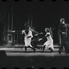 Bob Dishy [right] and ensemble in the stage production Flora, the Red Menace