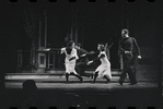 Bob Dishy [right] and ensemble in the stage production Flora, the Red Menace