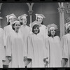 Stephanie Hill, Liza Minnelli [center] and ensemble in the stage production Flora, the Red Menace