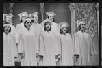 Stephanie Hill, Liza Minnelli [center] and ensemble in the stage production Flora, the Red Menace