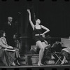 Stephanie Hill, Joe E. Marks and ensemble in the stage production Flora, the Red Menace