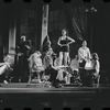 Stephanie Hill [center] and ensemble in the stage production Flora, the Red Menace