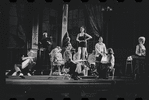 Stephanie Hill [center] and ensemble in the stage production Flora, the Red Menace