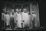 Liza Minnelli, Stephanie Hill [center] and ensemble in the stage production Flora, the Red Menace