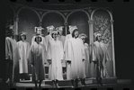 Liza Minnelli, Stephanie Hill [center] and ensemble in the stage production Flora, the Red Menace