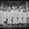 Liza Minnelli, Stephanie Hill [center] and ensemble in the stage production Flora, the Red Menace