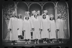 Liza Minnelli, Stephanie Hill [center] and ensemble in the stage production Flora, the Red Menace