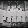 Liza Minnelli, Stephanie Hill [center] and ensemble in the stage production Flora, the Red Menace