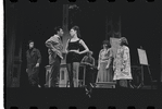 Mary Louise Wilson [left] Stephanie Hill [center] and ensemble in the stage production Flora, the