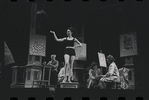 Stephanie Hill [center] and ensemble in the stage production Flora, the Red Menace