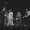 Joe E. Marks, Robert Kaye, Liza Minnelli, Stephanie Hill [foreground right] and unidentified others in the stage production Flora, the Red Menace