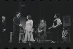 Joe E. Marks, Robert Kaye, Liza Minnelli, Stephanie Hill [foreground right] and unidentified others in the stage production Flora, the Red Menace