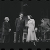 Joe E. Marks, Robert Kaye, Liza Minnelli, Stephanie Hill [far right partially cut out of frame] and unidentified others in the stage production Flora, the Red Menace