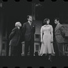 Joe E. Marks, Robert Kaye, Liza Minnelli and unidentified in the stage production Flora, the Red Menace