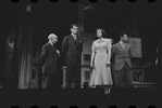 Joe E. Marks, Robert Kaye, Liza Minnelli and unidentified in the stage production Flora, the Red