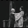 Joe E. Marks and Stephanie Hill in the stage production Flora, the Red Menace