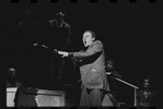 Bob Dishy and ensemble in the stage production Flora, the Red Menace