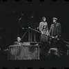 Louis Guss [center] Liza Minnelli and Bob Dishy [right] in the stage production Flora, the Red