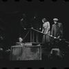 Louis Guss [center] Liza Minnelli and Bob Dishy [right] in the stage production Flora, the Red