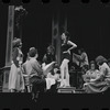 Liza Minnelli [left] Stephanie Hill [center] and ensemble in the stage production Flora, the Red